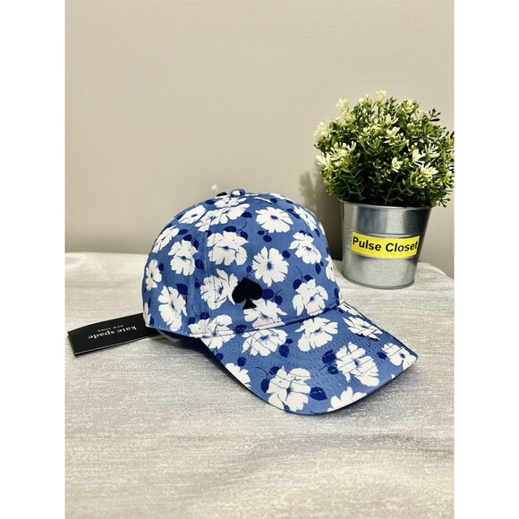 Out of stock Kate Spade Springtime Floral Baseball Cap – Blue Multi NWT main image 10